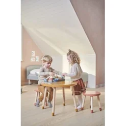 FLEXA Dots Kinder-Tisch Senfgelb -Kinder Haushaltswaren Geschäft 00cn7sbcyswwkq4matqxvedzens5