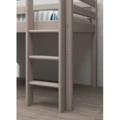 FLEXA Classic Halbhohes Bett Mit Senkrechter Leiter Grau Lasiert -Kinder Haushaltswaren Geschäft 04cixhdtdgpza507ecjefxzd3r0c