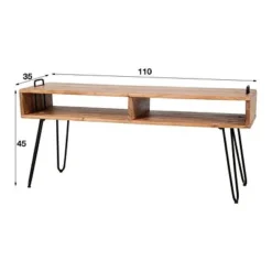 Rubjerg Design TV-Schrank Quadro Mit 2 Offenen Fächern Akazie Massiv Natur -Kinder Haushaltswaren Geschäft 05dxjg7z80p9hlnds0su0bvgvsa4