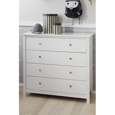 FLEXA Luna Kommode Mit 4 Schubladen Weiß 7 FLEXA Luna Kommode Mit 4 Schubladen Weiß – Bild 7