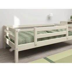 FLEXA Classic Bett 90x200cm Mit 1/2 Absturzsicherung Mattweiß -Kinder Haushaltswaren Geschäft 0gq8dh50oxt74nnp0wn8uxwste84