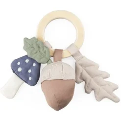 Sebra Rassel Blatt/Pilz/Eichel Bio-Baumwolle