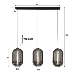 Rubjerg Design Hängeleuchte Tub 3 Leuchten Glas Verchromt -Kinder Haushaltswaren Geschäft 0yhi692hh2zunj3emhk0ajd9q545