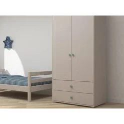 FLEXA Classic Kleiderschrank Mit 2 Türen U. 2 Schubladen Grau/blau -Kinder Haushaltswaren Geschäft 0z3b0emba9rb6a8e0m072l32jl5o