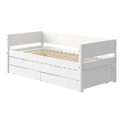 FLEXA White Einzelbett 90x200cm Mit Gästebett U. Zwei Schubladen Weiß 1 FLEXA White Einzelbett 90x200cm Mit Gästebett U. Zwei Schubladen Weiß
