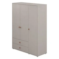 FLEXA Classic Kleiderschrank Mit 3 Türen U. 2 Schubladen Grau/rosa -Kinder Haushaltswaren Geschäft 12k7bh4zj6j88rlzlnu2vacjwb1h
