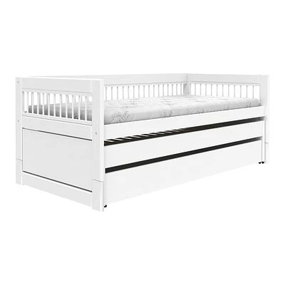 Lifetime Kojenbett Breeze Mit Gästebett, Bettkasten Und Rollboden Weiß Lackiert 1 Lifetime Kojenbett Breeze Mit Gästebett, Bettkasten Und Rollboden Weiß Lackiert