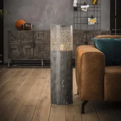 Rubjerg Design Stehleuchte Zylinder 90cm Metall Grau