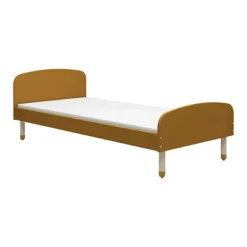 FLEXA Dots Kinderbett 90x200 Cm Senfgelb