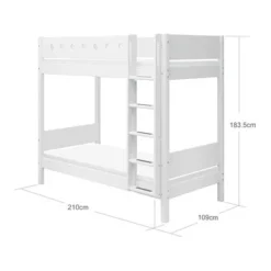 FLEXA White Hohes Etagenbett Mit Senkrechter Leiter Weiß -Kinder Haushaltswaren Geschäft 1qy59qo1sh737zwtbi9bb1l7oiud