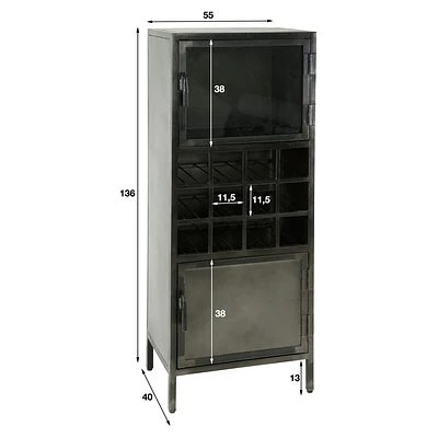 Rubjerg Design Weinschrank Ruff Metall Antik 5 Rubjerg Design Weinschrank Ruff Metall Antik – Bild 5