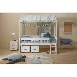 Lifetime Kojenbett Breeze 90x200cm Mit Rollboden Weiß Lackiert -Kinder Haushaltswaren Geschäft 1uz9haeh8mhg29jgfndil4scum4x