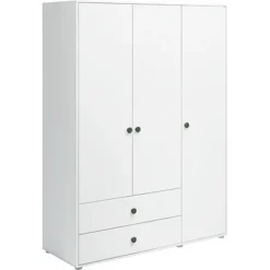 FLEXA Roomie Kleiderschrank Mit 3 Türen Und 2 Schubladen Weiß/dunkelgrün 9 FLEXA Roomie Kleiderschrank Mit 3 Türen Und 2 Schubladen Weiß/dunkelgrün -Kinder Haushaltswaren Geschäft 1vcrm1ihumfhca5ug9o50w02xtny