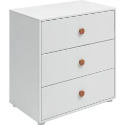 FLEXA Roomie Kommode Mit 3 Schubladen Weiß/rosa 8 FLEXA Roomie Kommode Mit 3 Schubladen Weiß/rosa -Kinder Haushaltswaren Geschäft 1ycgwt62t5sdhetbxsljeid4t2iw