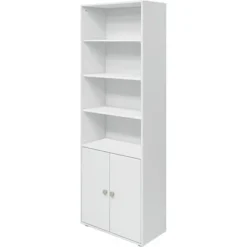 FLEXA Roomie Maxi Bücherregal Mit 2 Türen Weiß/grün