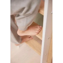 FLEXA Nor Mittelhohes Bett Mit Senkrechter Leiter Weiß/eiche -Kinder Haushaltswaren Geschäft 26yybvd2i6pq59bi5yli9gpkivqq