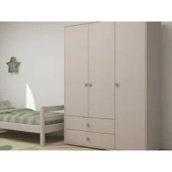 FLEXA Classic Kleiderschrank Mit 3 Türen U. 2 Schubladen Grau/grün -Kinder Haushaltswaren Geschäft 2ajp4c1zzoelwk7csywhieupsdgr
