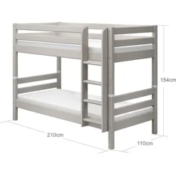 FLEXA Classic Etagenbett Mit Senkrechter Leiter Grau Lasiert -Kinder Haushaltswaren Geschäft 2bcetz5n2l0cq12ry0v8h06qqe0v