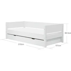 FLEXA White Einzelbett 90x200cm Mit Gästebett Hochklappbar Weiß 10 FLEXA White Einzelbett 90x200cm Mit Gästebett Hochklappbar Weiß -Kinder Haushaltswaren Geschäft 2e1a6ts7rnztnl0d0tixvcq3xd2x