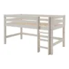 Infanskids Halbhohes Bett Mit Gerader Leiter Weiß 90x200cm 301-30