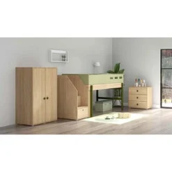 FLEXA Popsicle Halbhohes Bett Mit Treppe Kiwi 13 FLEXA Popsicle Halbhohes Bett Mit Treppe Kiwi -Kinder Haushaltswaren Geschäft 2knv639bdy3tjk3qn1o6i88fbr9s