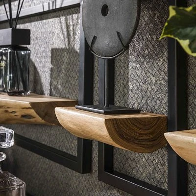 Rubjerg Design Wandregal Edge 5er Set Akazie Massiv Natur 2 Rubjerg Design Wandregal Edge 5er Set Akazie Massiv Natur – Bild 2