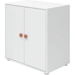 FLEXA Roomie Kommode Mit 2 Türen Weiß/rosa
