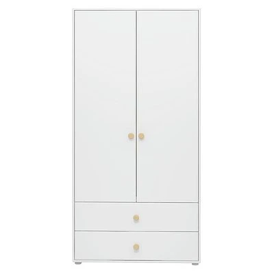 FLEXA Roomie Kleiderschrank Mit 2 Türen Und 2 Schubladen Weiß/eiche 2 FLEXA Roomie Kleiderschrank Mit 2 Türen Und 2 Schubladen Weiß/eiche – Bild 2