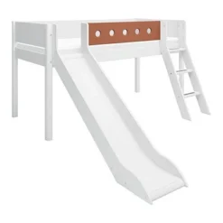 FLEXA White Halbhohes Bett 90x200 Cm Mit Schrägl. Und Rutsche Weiß/rotviolett 9 FLEXA White Halbhohes Bett 90x200 Cm Mit Schrägl. Und Rutsche Weiß/rotviolett -Kinder Haushaltswaren Geschäft 32h4q4s1wonhrwd1oxum0ogt8g20