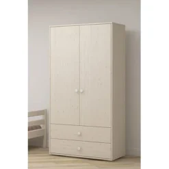 FLEXA Classic Kleiderschrank Mit 2 Türen U. 2 Schubladen Mattweiß -Kinder Haushaltswaren Geschäft 33ph1mq9wea36wyzxuzjmezzz768