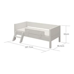 FLEXA Ask Junior Tagesbett 70x160cm Mit Absturzsicherung Und Leiter Weiß -Kinder Haushaltswaren Geschäft 3bfxs40w3etf1tkkrge2v1sljwym