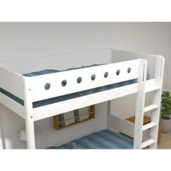 FLEXA White Hohes Etagenbett Mit Senkrechter Leiter Weiß -Kinder Haushaltswaren Geschäft 3c4cs3g5sffvlrxovaeqpungtvg5