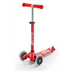 Micro Scooter Mini Micro Deluxe LED Rot