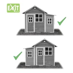 EXIT TOYS EXIT Loft 150 Gartenhaus Rotbraun -Kinder Haushaltswaren Geschäft 3myd0ng810jgmeydy1eh876otpbr