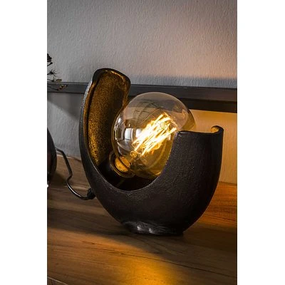 Rubjerg Design Tischleuchte Half Moon 1 Leuchte Alu Schwarz Nickel 4 Rubjerg Design Tischleuchte Half Moon 1 Leuchte Alu Schwarz Nickel – Bild 4