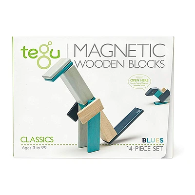 Tegu Magnetbausteine Blau 14 Teile Set 4 Tegu Magnetbausteine Blau 14 Teile Set – Bild 4