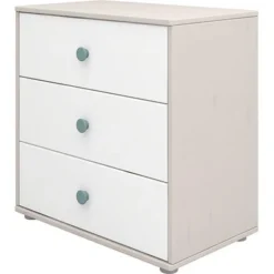 FLEXA Classic Kommode Mit 3 Schubladen Grau/Lack Weiß/blau -Kinder Haushaltswaren Geschäft 3vtch0zy0zkuraog8ki83ke0a8in