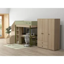 FLEXA Popsicle Schmaler, Hoher Kleiderschrank 1 Türe Kiwi -Kinder Haushaltswaren Geschäft 3w6uzyfaez8ik8yk07ff1s0rshxz