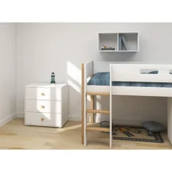 FLEXA Roomie Kommode Mit 3 Schubladen Weiß/eiche 12 FLEXA Roomie Kommode Mit 3 Schubladen Weiß/eiche -Kinder Haushaltswaren Geschäft 42flxi4mmrsei0ebo22s442wq2fw