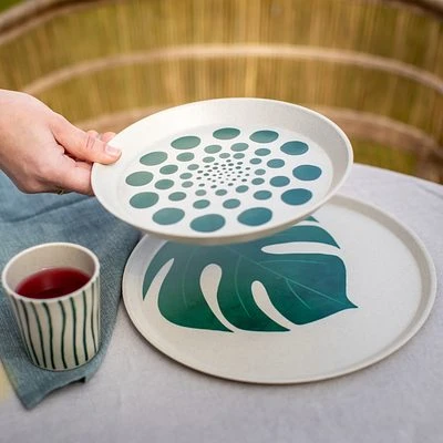 Koziol Kleiner Teller 205mm CONNECT PLATE 205mm MONSTERA DOTS Nature Desert Sand 4er-Set 3 Koziol Kleiner Teller 205mm CONNECT PLATE 205mm MONSTERA DOTS Nature Desert Sand 4er-Set – Bild 3