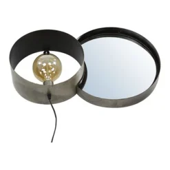 Rubjerg Design Wandlampe Charger 1 Leuchte Mit Spiegel Alt Silber Finish -Kinder Haushaltswaren Geschäft 46oju09mhmzbbdjndt7zl7uw0mx9