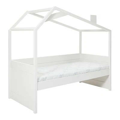 COOL KIDS Tagesbett 90x200cm Mit Himmelaufsatz Weiß Inkl. Rollrost 2 COOL KIDS Tagesbett 90x200cm Mit Himmelaufsatz Weiß Inkl. Rollrost – Bild 2