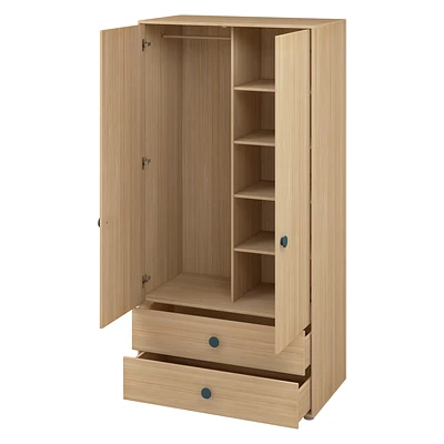FLEXA Popsicle Hoher Kleiderschrank 2 Türen 2 Schubladen Blueberry 6 FLEXA Popsicle Hoher Kleiderschrank 2 Türen 2 Schubladen Blueberry – Bild 6