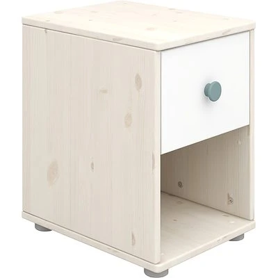 FLEXA Classic Kommode Mit 1 Schublade Mattweiß/Lack Weiß/blau 1 FLEXA Classic Kommode Mit 1 Schublade Mattweiß/Lack Weiß/blau