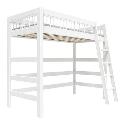 Lifetime Hochbett Breeze Mit Deluxe Lattenrost Weiß Lackiert Schräge Leiter 2 Lifetime Hochbett Breeze Mit Deluxe Lattenrost Weiß Lackiert Schräge Leiter – Bild 2