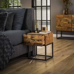 Rubjerg Design Nachttisch Mill Mit 1 Schublade Metall/Akazie Massiv Gesandstrahlt -Kinder Haushaltswaren Geschäft 5hg9lafb4gyrrzklwej86j3y5yd6