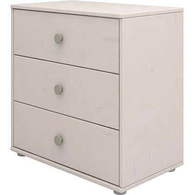 FLEXA Classic Kommode Mit 3 Schubladen Grau/grün 3 FLEXA Classic Kommode Mit 3 Schubladen Grau/grün – Bild 3