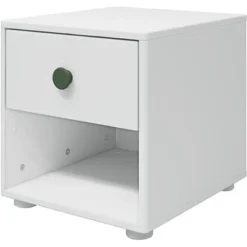 FLEXA Roomie Kommode Mit 1 Schublade Weiß/dunkelgrün