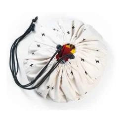 Play&Go Mini - Prints 2 In 1 Spielzeugsack Blitze Schwarz