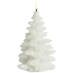 Kinder Haushaltswaren Geschäft 17 UYUNI LED Kerze Weihnachtsbaum Smooth 10x15 Cm Nordic White